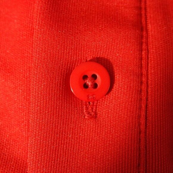 Under Armour Heatgear Loose Fit Coldblack Mens Size Large Red S/s Polo Shirt Euc - Picture 7 of 10